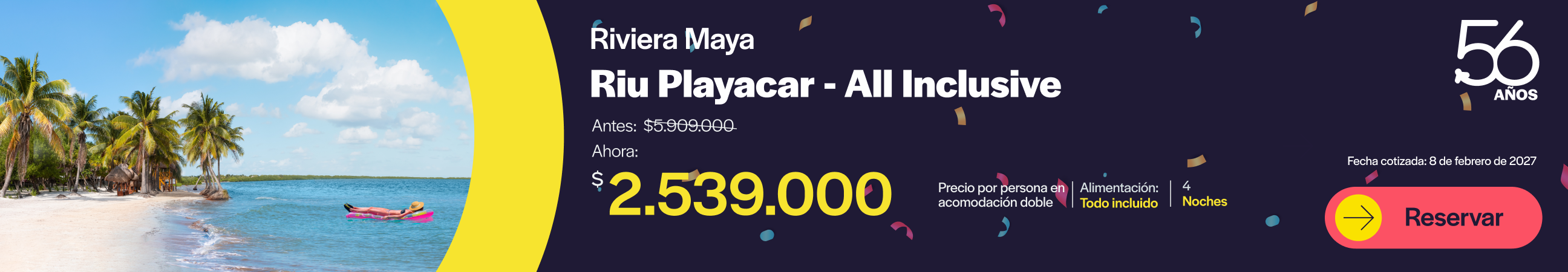 banner oferta hotel Riviera Maya