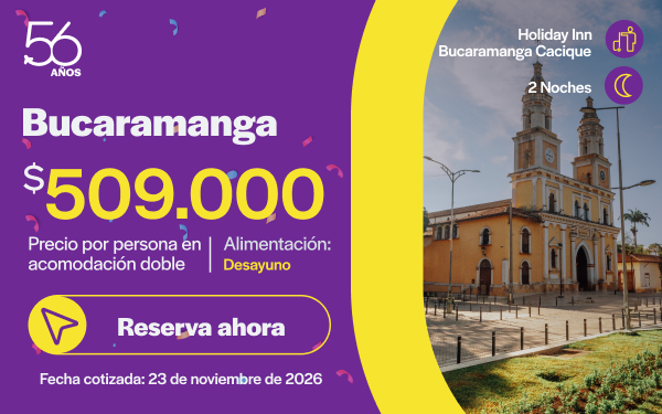 Oferta Bucaramanga hotel del mes septiembre